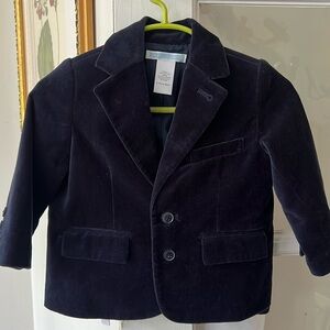Janie and Jack 6-12 months Velvet blazer blue